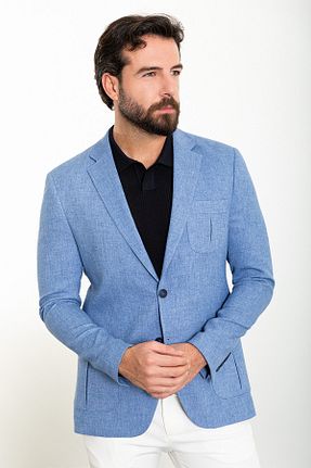 کت آبی مردانه اسلیم فیت Mcr - کد 813893767