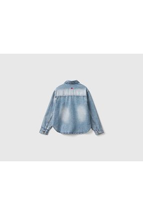 پیراهن آبی بچه گانه رگولار Benetton - کد 871067483