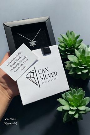 گردنبند نقره مشکی زنانه 925 عیار CAN SİLVER - کد 808462921