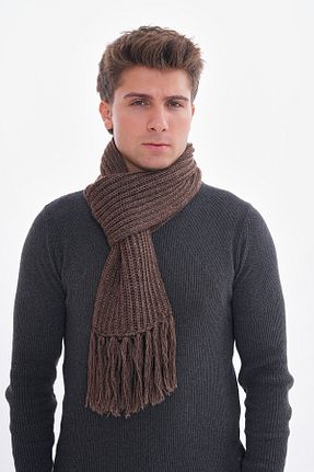شال گردن قهوه ای مردانه اکریلیک Ritagarcia - کد 870650172