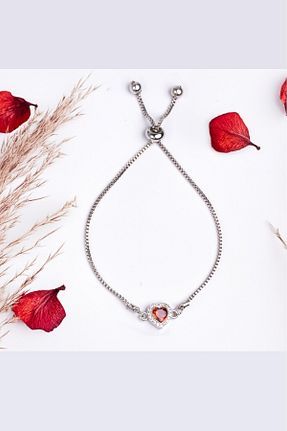 دستبند جواهر قرمز زنانه زیرکن RLBM - کد 854217502