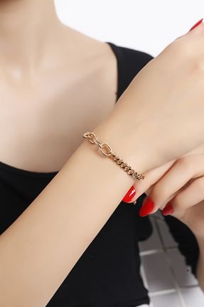 دستبند استیل (فولاد) طلائی زنانه رودیوم didem çetin - کد 870666028