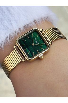 ساعت مچی طلائی زنانه 31-35 میلی متر Ferrucci - کد 870667775