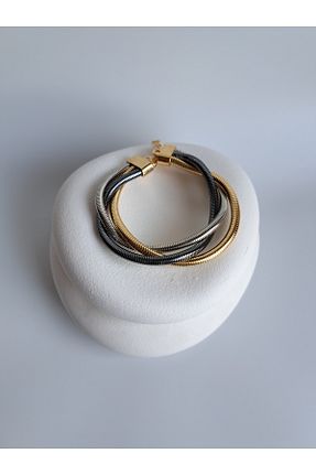 دستبند جواهر رنگی زنانه برنجی BHR AKSESUAR - کد 870678739