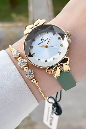 ساعت مچی طلائی زنانه 31-34 میلی متر Daniel Klein - کد 870674865