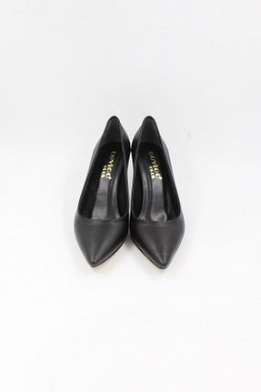 کفش مجلسی مشکی زنانه چرم مصنوعی ENDİCAN - کد 870669300