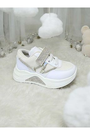 کفش کژوال سفید بچه گانه چرم مصنوعی PATİK BEBE - کد 870678522
