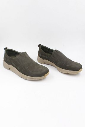 کفش اسنیکر خاکی مردانه چرم ENDİCAN - کد 870669037