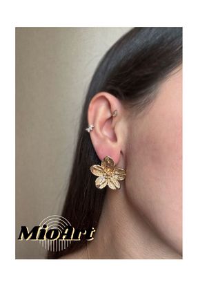 گوشواره جواهر طلائی MioArt - کد 870686190
