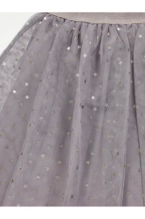 دامن طوسی بچه گانه بافتنی Çipil - کد 870685930