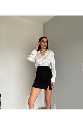 پیراهن سفید زنانه اسلیم BERİ BUTİK - کد 870701858