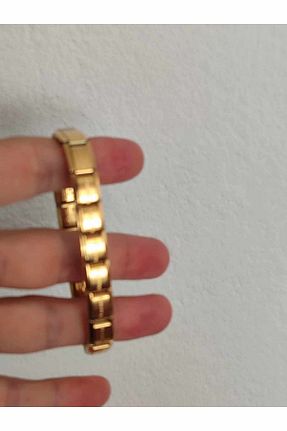 دستبند استیل (فولاد) طلائی زنانه استیل ضد زنگ AseLJewellery - کد 860651736