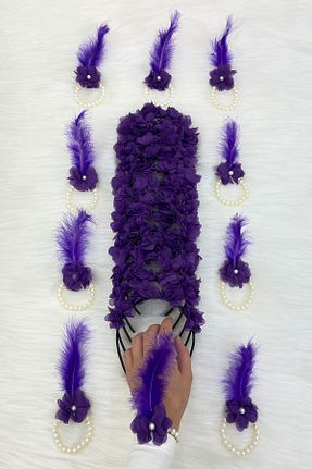 عقد و عروسی و حنابندان بنفش ZEYMERADE - کد 870357318