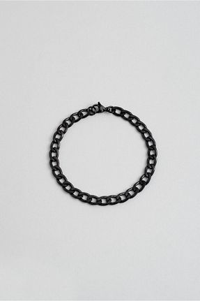 دستبند استیل (فولاد) مشکی مردانه استیل (فولاد) So Chic - کد 870721323