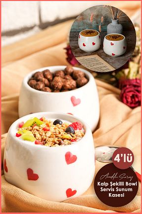 کاسه و بشقاب دکوراتیو سفید سرامیک Anadolu Saray - کد 862798373