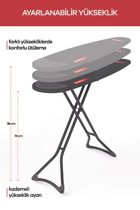 میز و اکسسوری اتو طوسی Perilla - کد 850552602