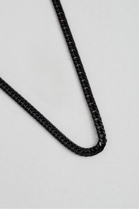 گردنبند استیل ( فولاد ) مشکی مردانه استیل ضد زنگ So Chic - کد 870721370