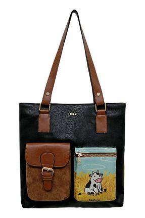 کیف دوشی بژ زنانه چرم مصنوعی Dogo - کد 816106147