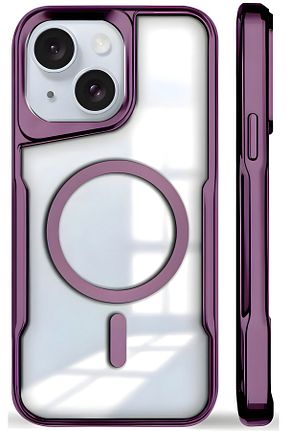 کاور و قاب سرمه ای iPhone 15 Fibaks - کد 858716001