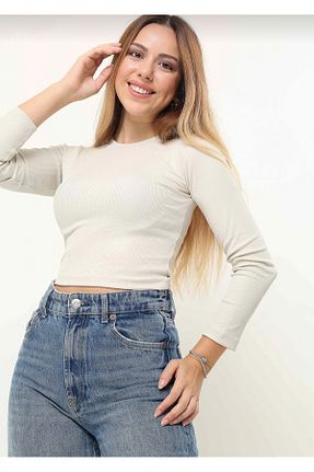 بلوز سفید زنانه ساده HG - کد 870739076