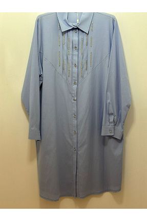 تونیک آبی زنانه بافتنی FUAT GÜRSEN - کد 870754364