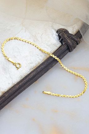 دستبند نقره طلائی زنانه 925 عیار Else Silver - کد 868906652
