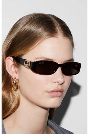 عینک آفتابی طوسی زنانه UV400 Gucci - کد 870815285