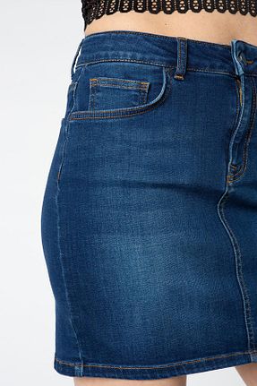 دامن مشکی زنانه جین Vigoss Jeans - کد 73339174