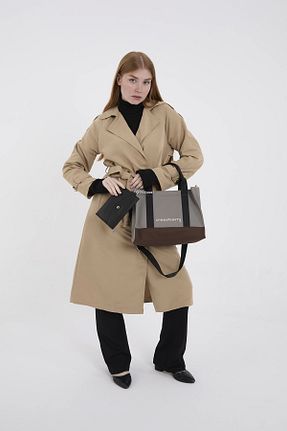 کیف دستی طوسی زنانه چرم مصنوعی CRESSBERRY - کد 870818196