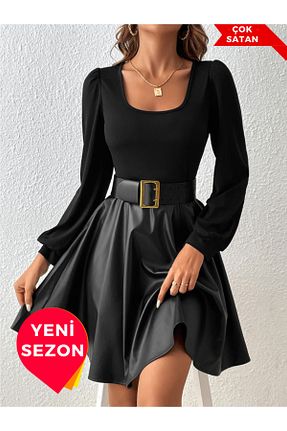 لباس مشکی زنانه بافتنی StilVibe - کد 870838898