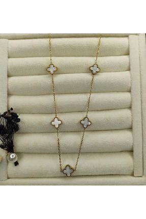 گردنبند استیل ( فولاد ) طلائی زنانه استیل ضد زنگ Genel Markalar - کد 870836603