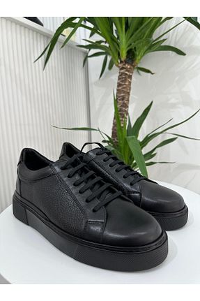 کفش کژوال مشکی مردانه چرم خالص Klay Shoes - کد 870926147
