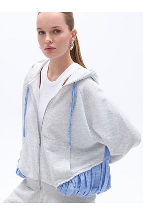 سوئیشرت طوسی زنانه ساده Nocturne - کد 870834679