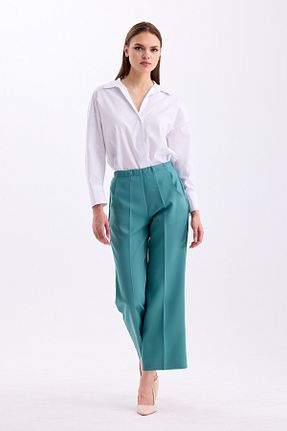 شلوار سبز زنانه مخلوط پلی استر PASTELASTORE - کد 834711615