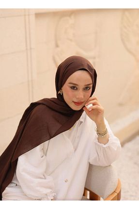 شال قهوه ای زنانه پنبه ای MODA - کد 870861475