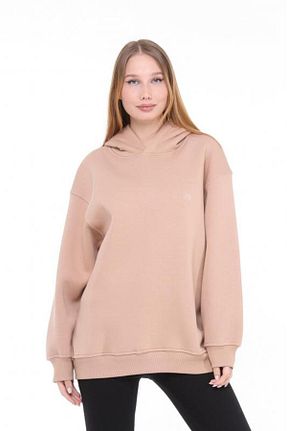 سوئیشرت بژ زنانه چاپی PASTELASTORE - کد 789136677