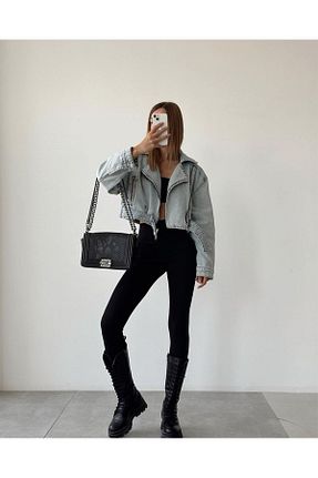 کت آبی زنانه تنگ Özman Butik - کد 847013270