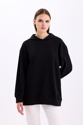 سوئیشرت مشکی زنانه چاپی PASTELASTORE - کد 789331175