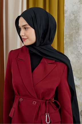 شال مشکی زنانه پنبه ای Modakaşmir - کد 870854580