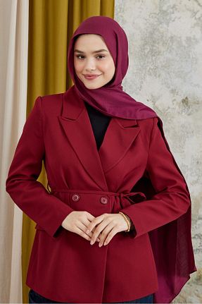 شال زرشکی زنانه پنبه ای Modakaşmir - کد 870854245