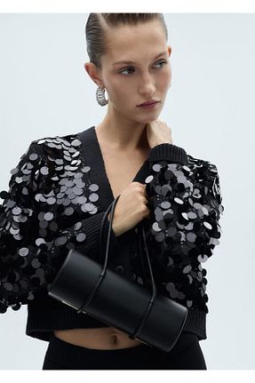 رویه مشکی زنانه پلی استر MANGO - کد 870872504
