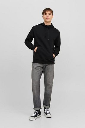 سوئیشرت مشکی مردانه ساده Jack & Jones - کد 774003197