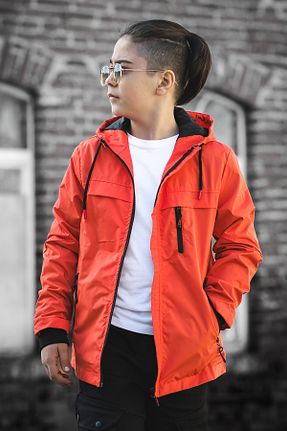 بادگیر و بارانی نارنجی بچه گانه مخلوط پلی استر Zaziko Kids - کد 825253125