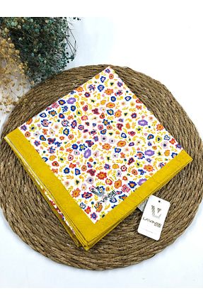 روسری زرد پنبه ای Kamelya - کد 870904265