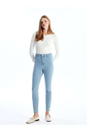 شلوار آبی زنانه جین LC Waikiki - کد 871114413