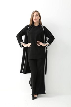 ست بالاتنه و پائین تنه مشکی زنانه تریکو sportiness - کد 870902563
