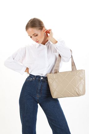 کیف دوشی قهوه ای زنانه چرم مصنوعی Adelina Bags - کد 870124558