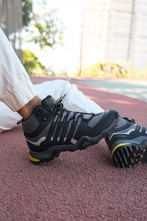 بوت / نیم بوت طوسی مردانه چرم مصنوعی Riccon - کد 764521702