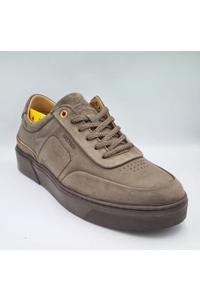 کفش اسنیکر طوسی مردانه چرم اصل Greyder - کد 870909446