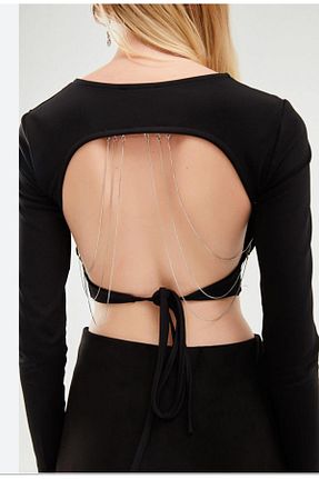 بادی مشکی زنانه یقه دوچرخه Butik - کد 870919664